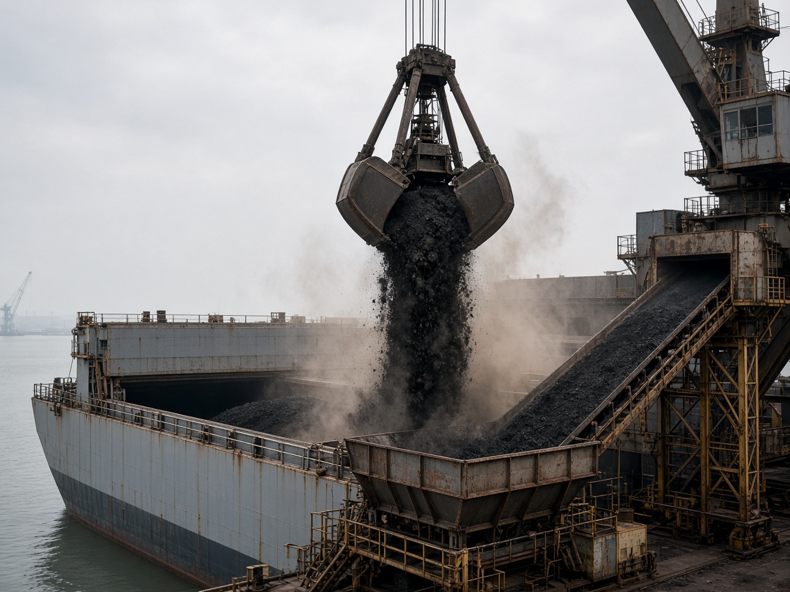 Bulk cargo operations at the port